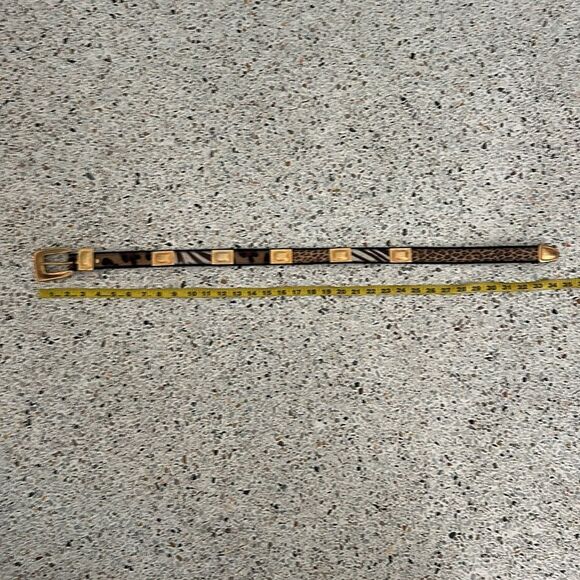 Leatherock San Diego brown gold leopard belt small s - Picture 2 of 6